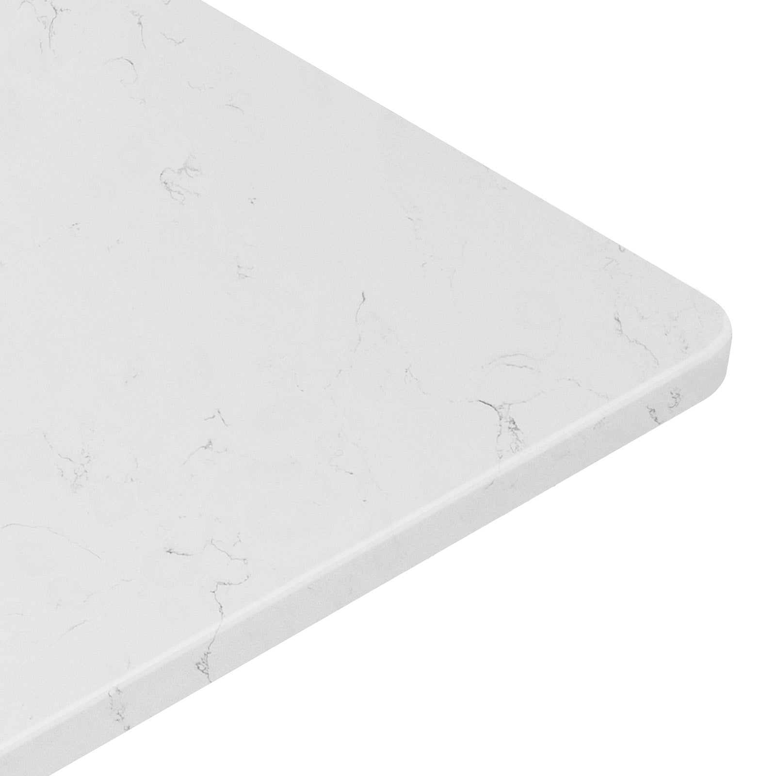 Koville Natural Stone Vanity Top in Bianco Swan（wb）