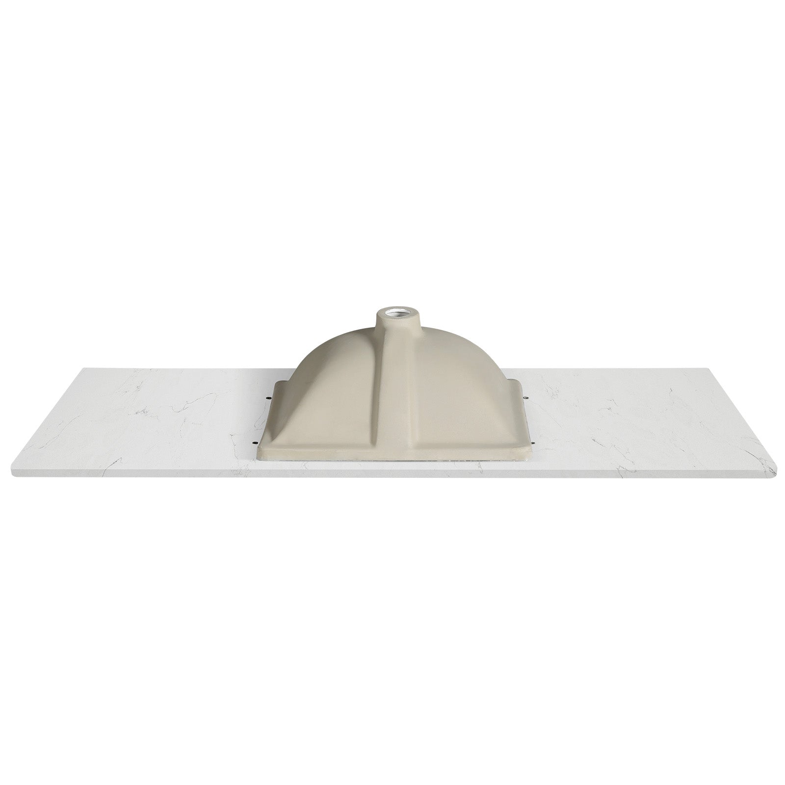 Koville Natural Stone Vanity Top in Bianco Swan（wb）