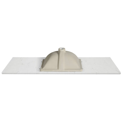 Koville Natural Stone Vanity Top in Bianco Swan（wb）