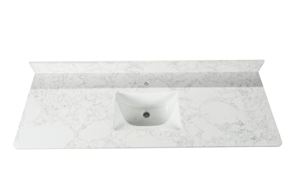 Koville Natural Stone Vanity Top in Arabescato Mercurio