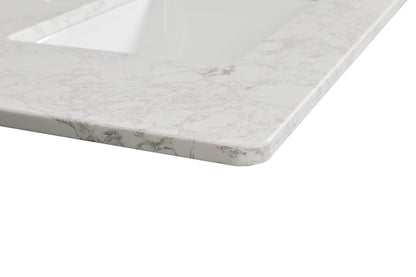 Koville Natural Stone Vanity Top in Arabescato Mercurio