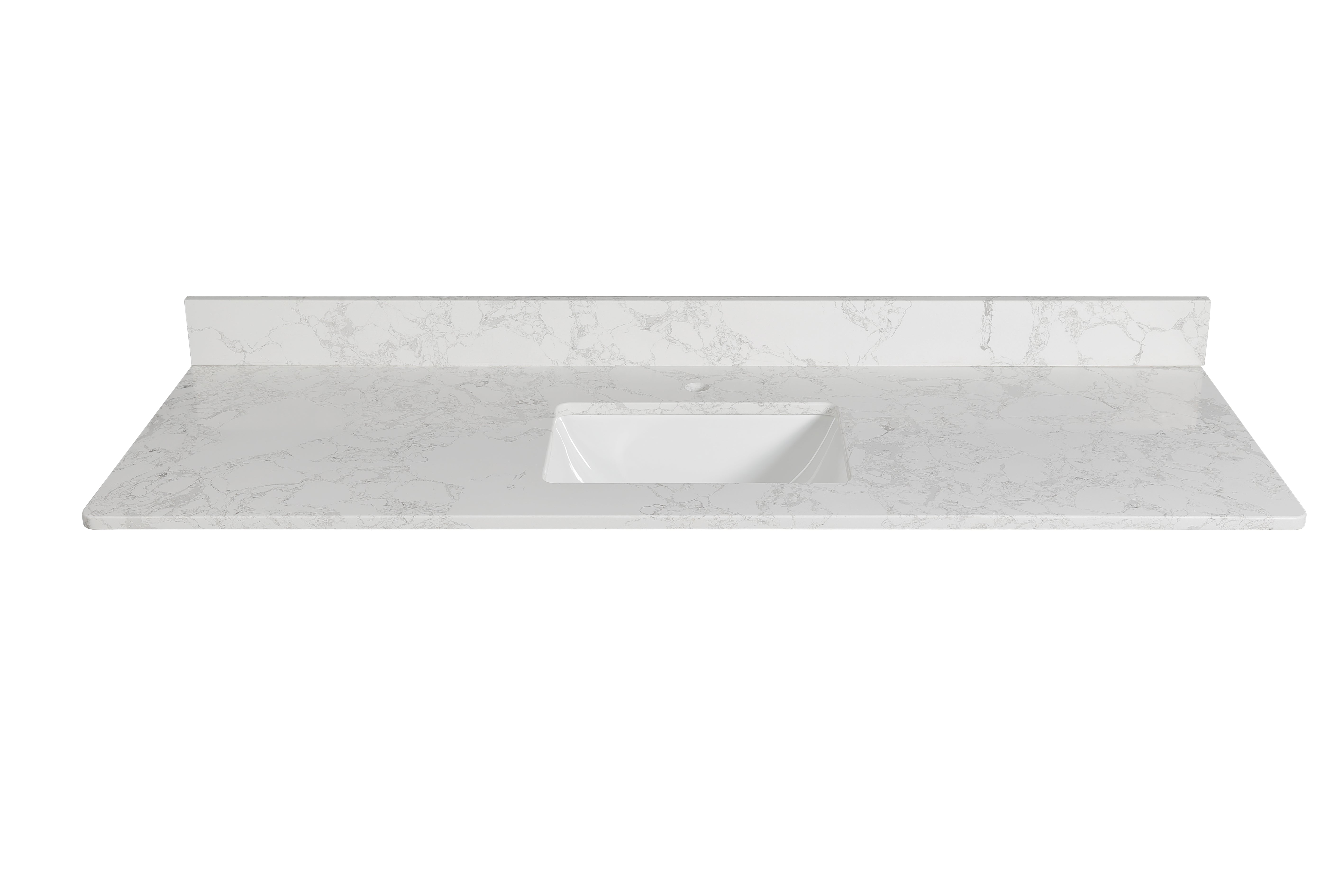 Koville Natural Stone Vanity Top in Arabescato Mercurio