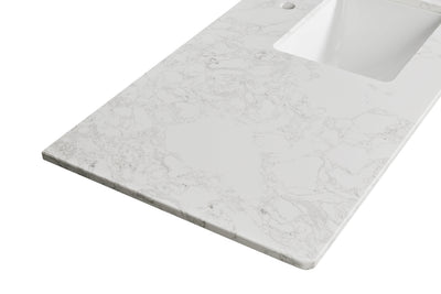 Koville Natural Stone Vanity Top in Arabescato Mercurio