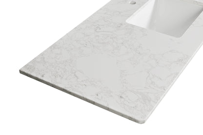 Koville Natural Stone Vanity Top in Arabescato Mercurio