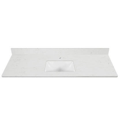 Koville Natural Stone Vanity Top in Bianco Swan