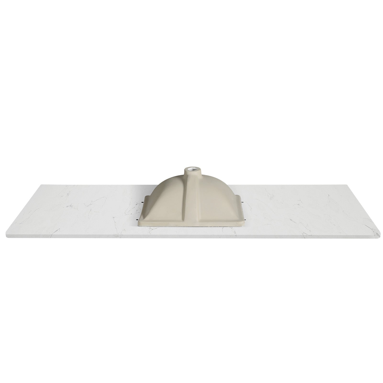 Koville Natural Stone Vanity Top in Bianco Swan