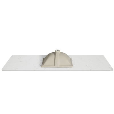 Koville Natural Stone Vanity Top in Bianco Swan