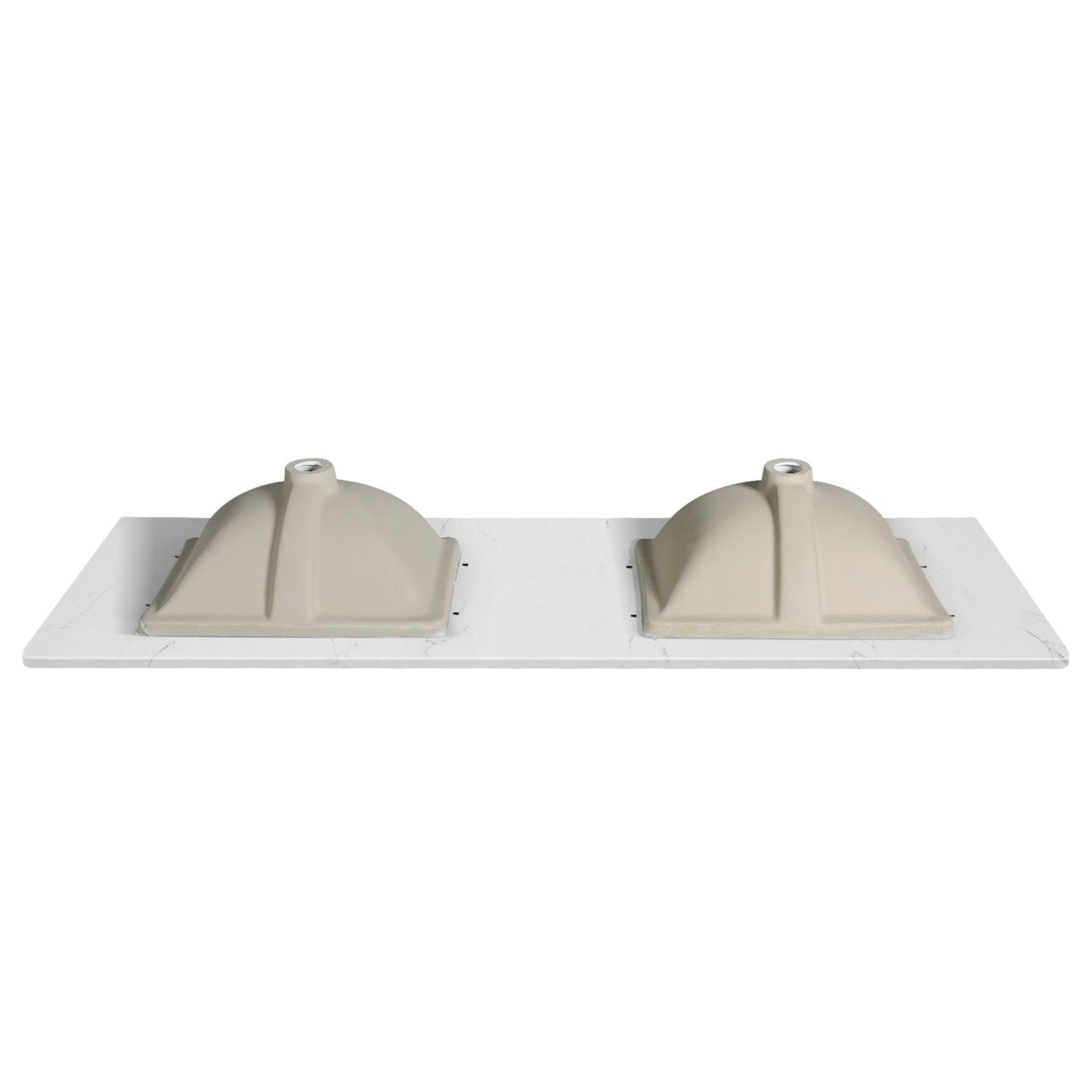 Koville Natural Stone Vanity Top in Bianco Swan