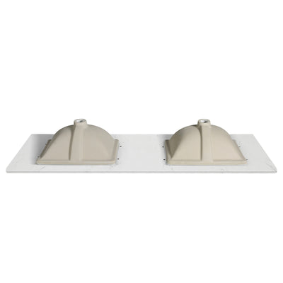 Koville Natural Stone Vanity Top in Bianco Swan