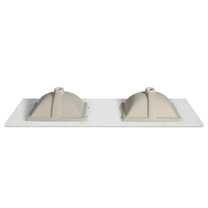 Koville Natural Stone Vanity Top in Bianco Swan
