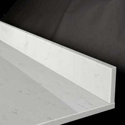Koville Natural Stone Vanity Top in Bianco Swan