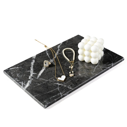 Koville Natural Stone Storage Tray in Grey Emperador, 300 x 200 x 10 mm, product view