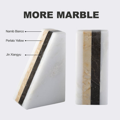 Natural marble combination of Namib Bianco Perlato Yellow and Jin Xiangyu stone