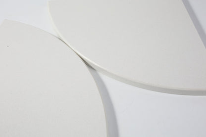 Koville Engineered Marble corner shelf in Bianchissimo (Quarella) for a bathroom corner