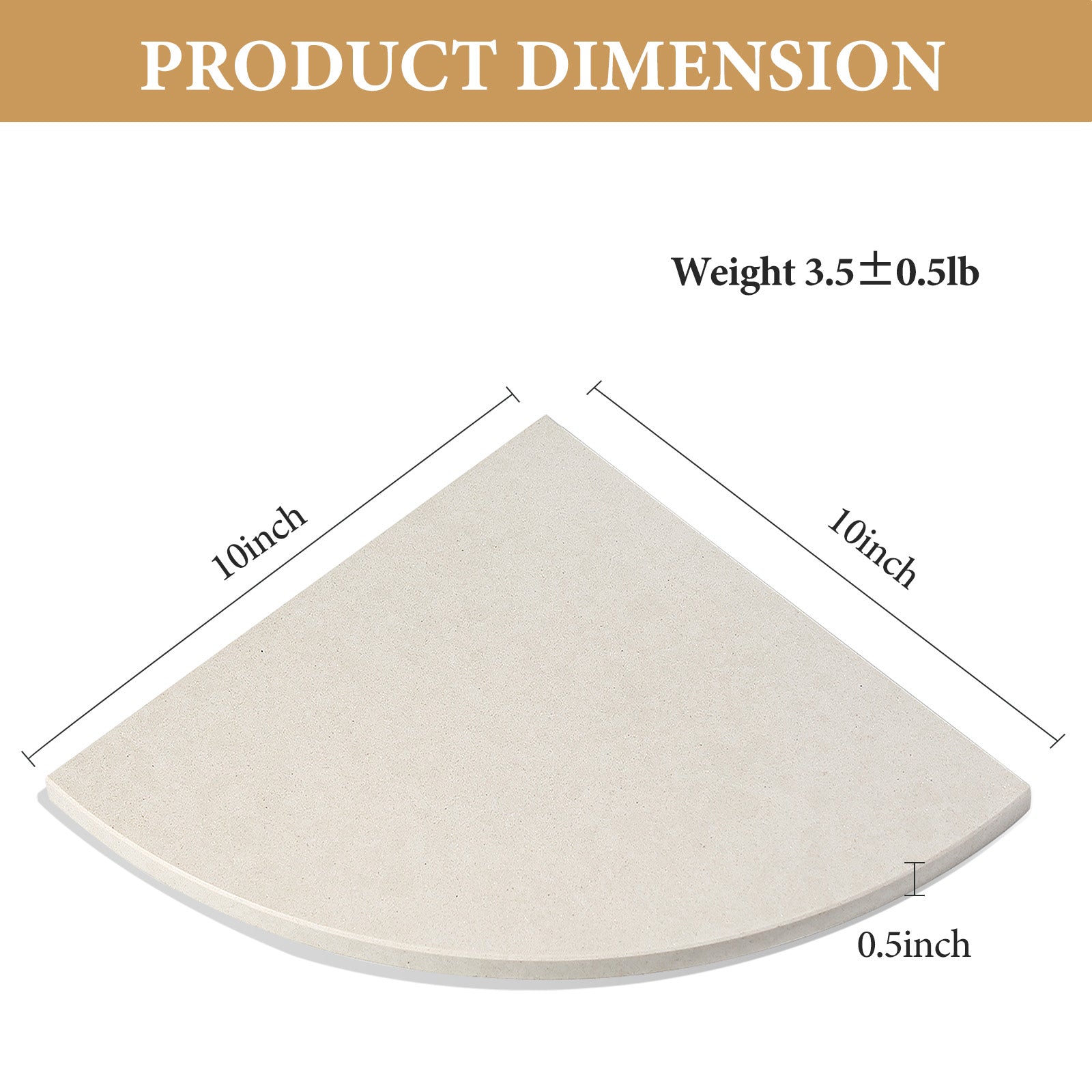 Koville Engineered Marble corner shelf in Rigel for a bathroom corner