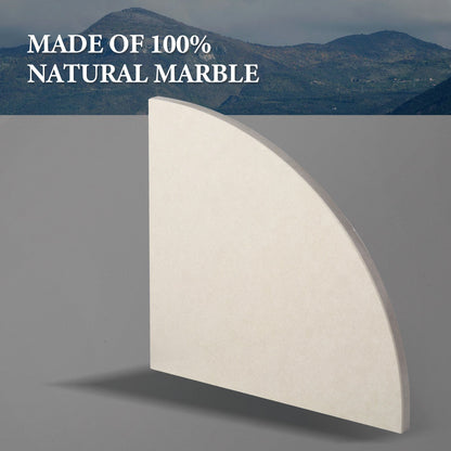 Koville Engineered Marble corner shelf in Rigel for a bathroom corner