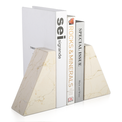 Koville Natural Stone Trapezoid Bookends in Five Sizes in natural stone, product view 89