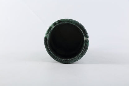 Koville Natural Stone Cannon Vase for Floral Display in Verde Lapponia - natural stone finish