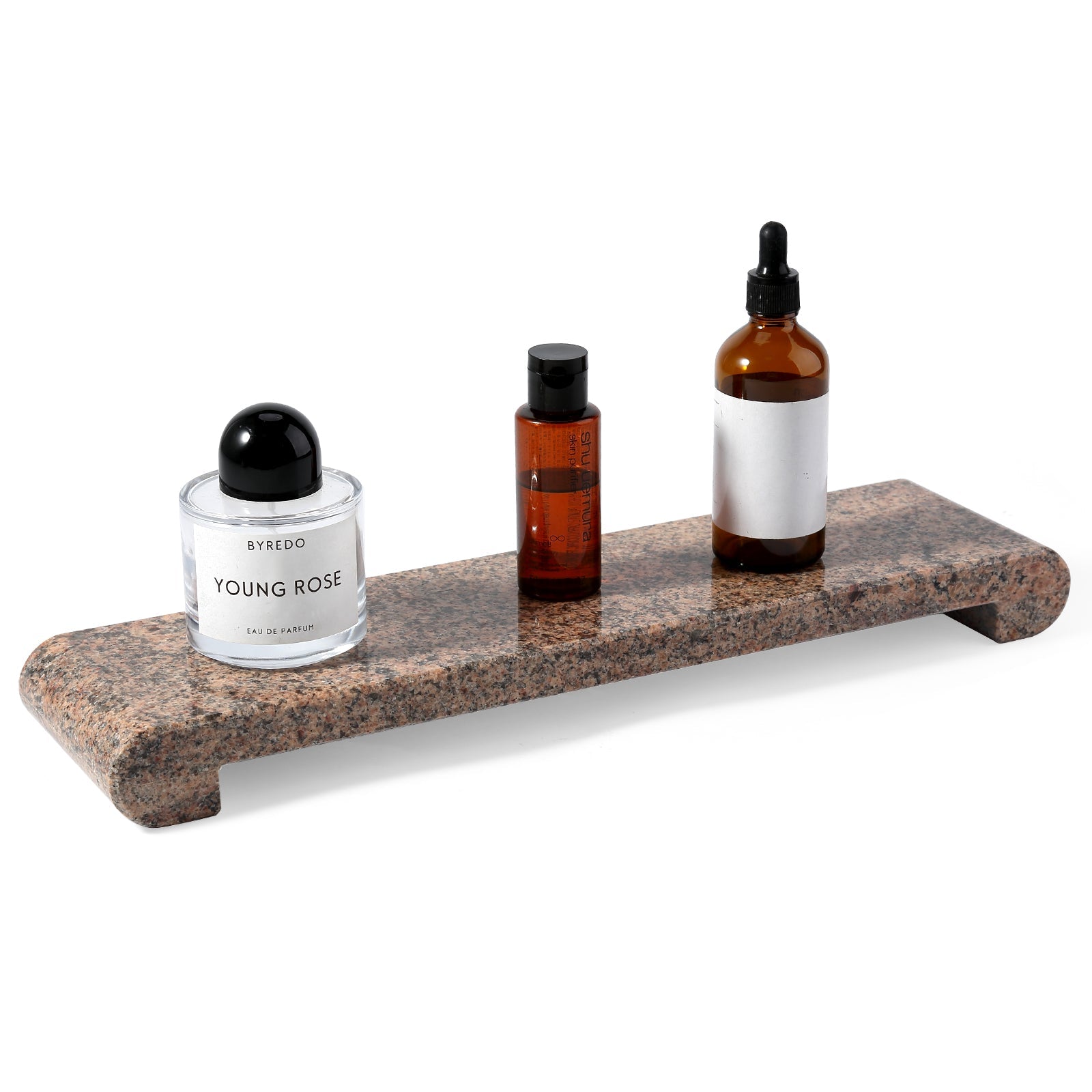 Koville chess piece display stand in three sizes in Golden Star natural stone