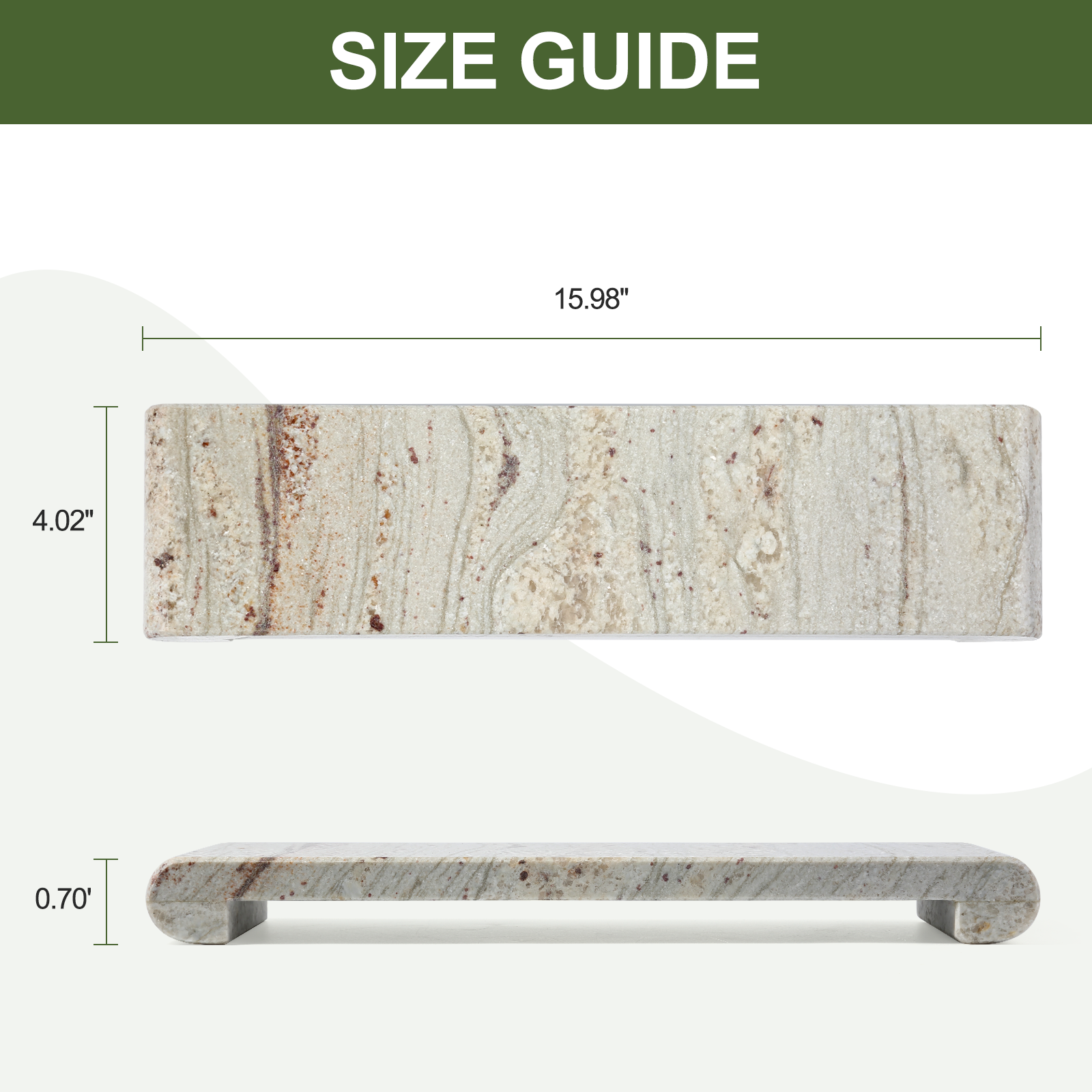 Koville gray display stand in natural stone