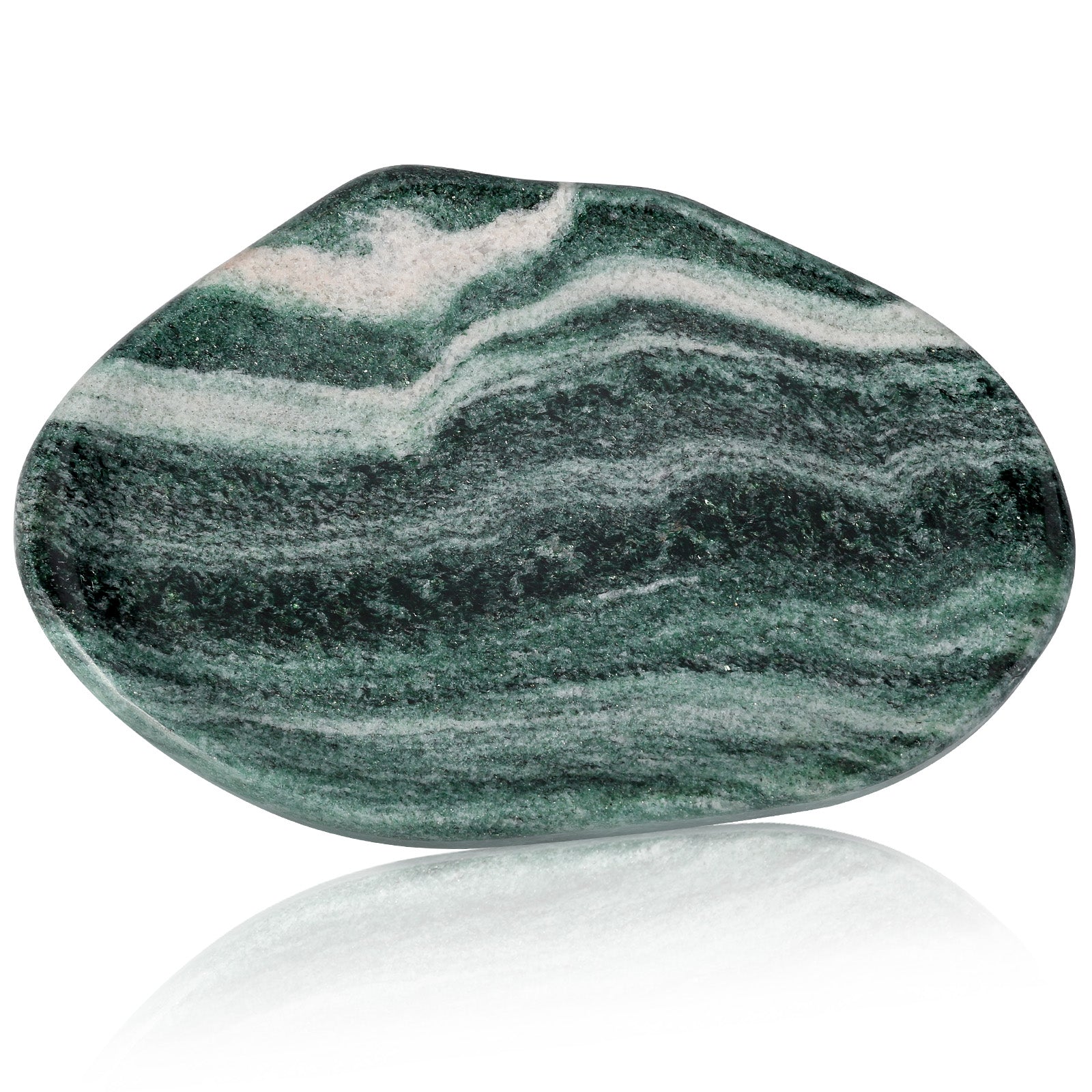 Koville lace edge storage tray for small items in Verde Lapponia natural stone
