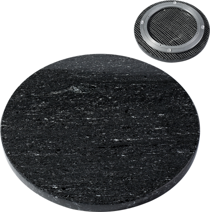 Koville 300 mm lazy susan for table serving in Via Lactea natural stone