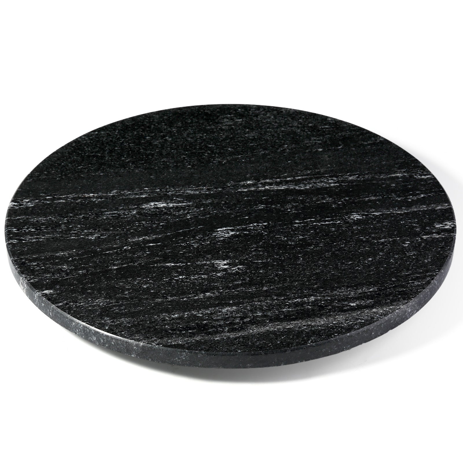 Koville 406 mm lazy susan for table serving in Via Lactea natural stone