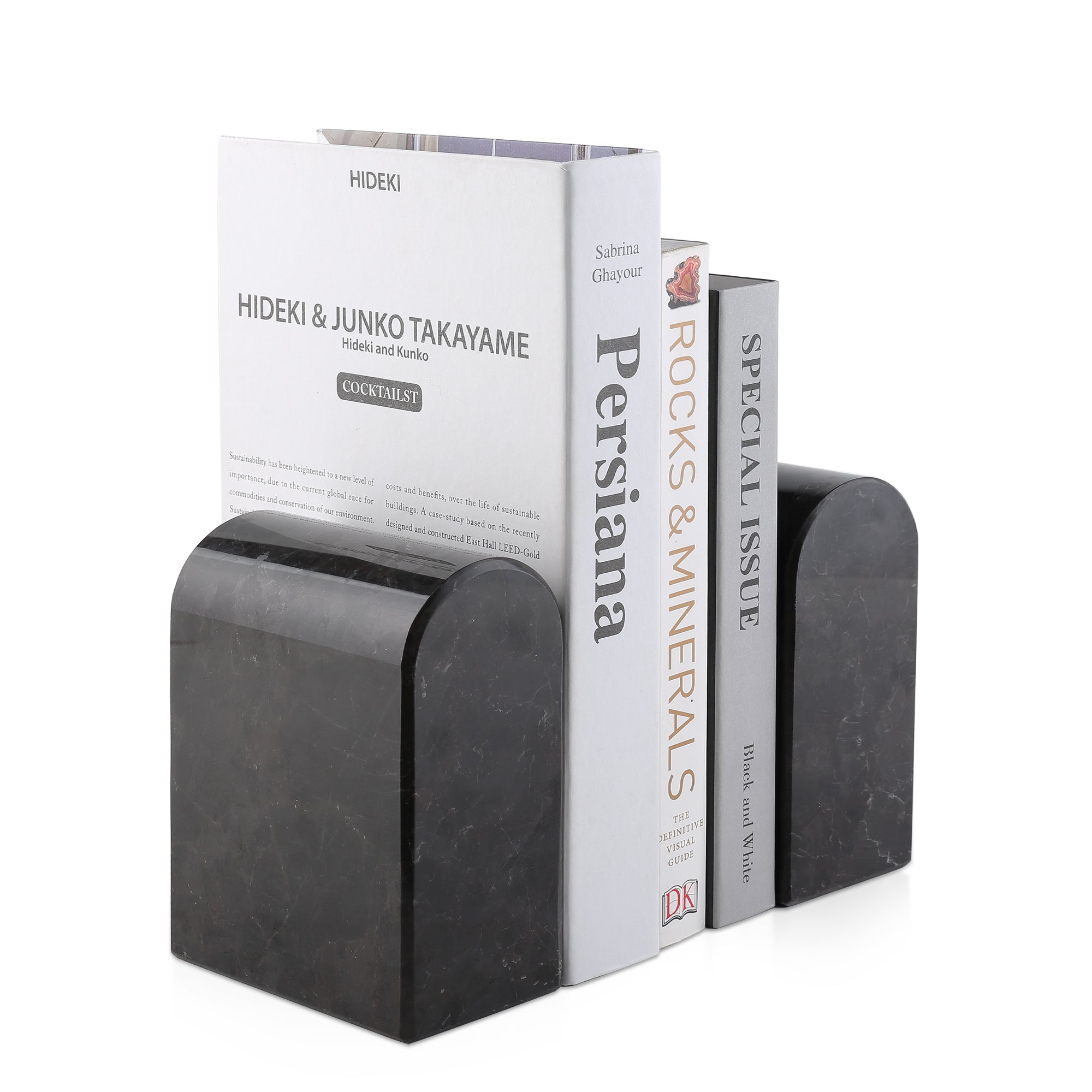 Koville Marble Triumphal Arch Bookend SE in Brown Antique, product view