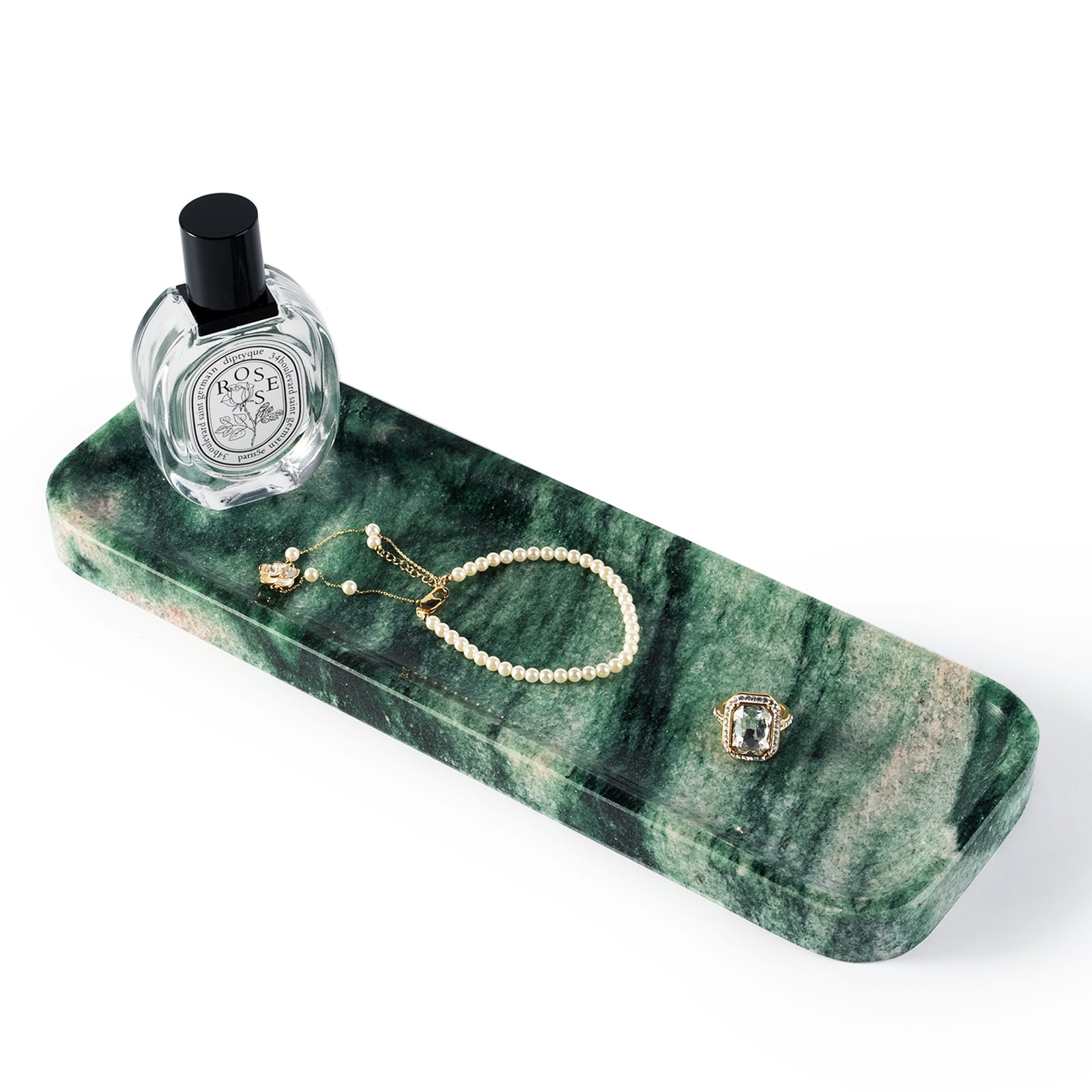 Koville Natural Stone One-Piece Square Trays in Verde Lapponia, product view 10