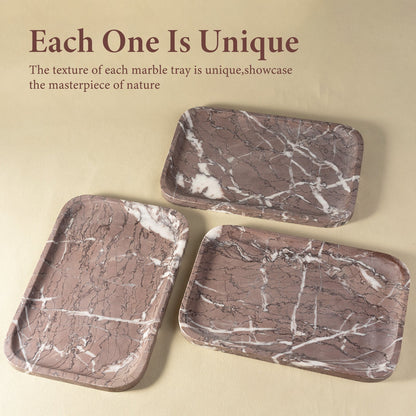 Koville Natural Stone One-Piece Square Trays in African Lilac, product view 17