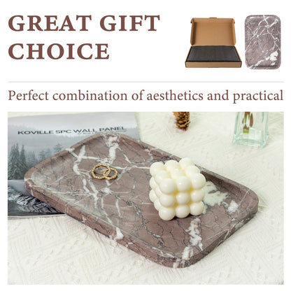 Koville Natural Stone One-Piece Square Trays in African Lilac, product view 18