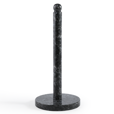 Koville Natural Stone Paper Towel Holder with Stone Rod, 5.9 in Base in natural stone