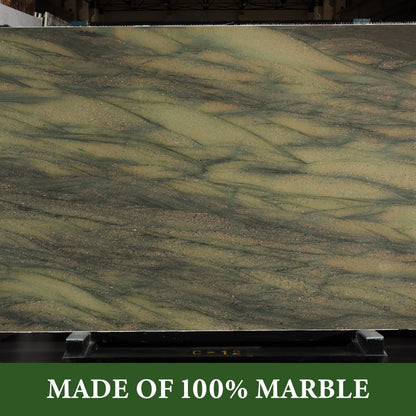Koville natural stone pastry board in Wild West Green