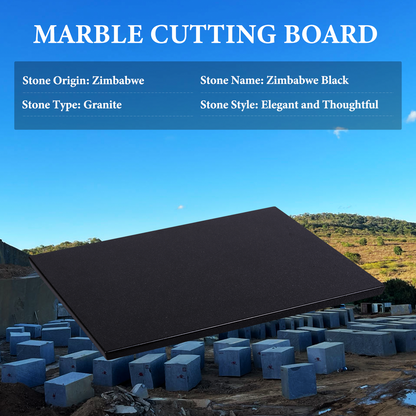 Koville natural stone pastry board in Zimbabwe Black