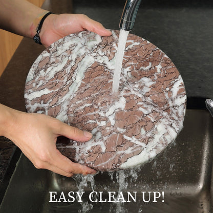Koville round natural stone pastry board - Koville_Granite_Pastry_Board_-_round_D_280_African_Lilac_3.jpg