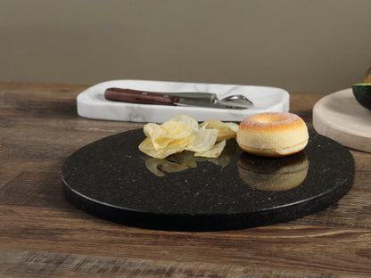 Koville round natural stone pastry board - Koville_Granite_Pastry_Board_-_round_D_280_Black_Galaxy_30.jpg