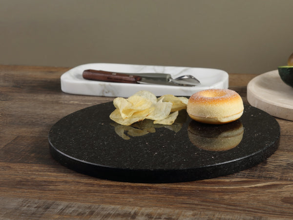 Koville round natural stone pastry board - Koville_Granite_Pastry_Board_-_round_D_280_Black_Galaxy_30.jpg