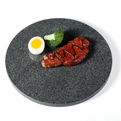 Koville round natural stone pastry board - Koville_Granite_Pastry_Board_-_round_D_280_Sesame_Black_F_1.jpg