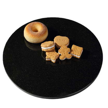 Koville round natural stone pastry board - Koville_Granite_Pastry_Board_-_round_D_280_T_10mm_Absolute_Black_1.png