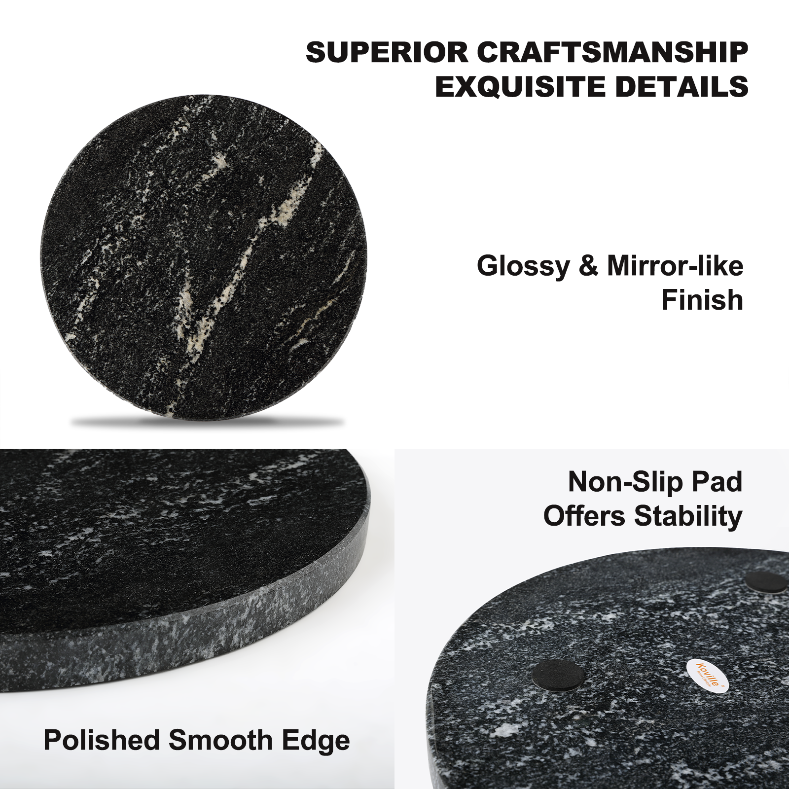 Koville round natural stone pastry board - Koville_Granite_Pastry_Board_-_round_D_280_Via_Lactea_3.png