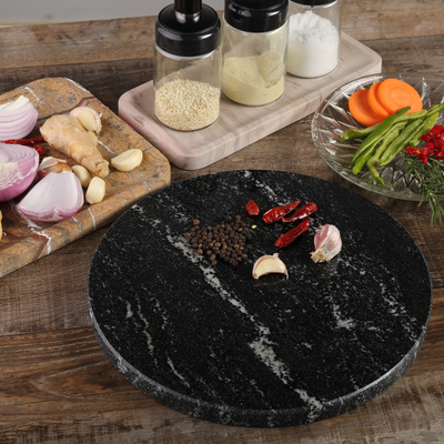 Koville round natural stone pastry board - Koville_Granite_Pastry_Board_-_round_D_280_Via_Lactea_7.png