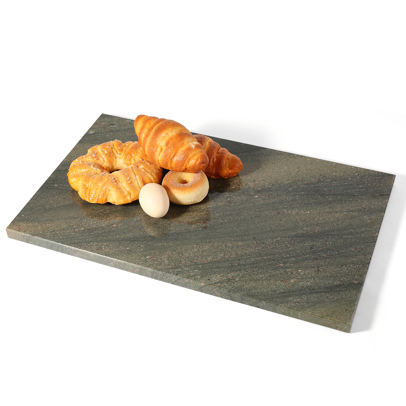 Koville natural stone pastry board in Wild West Green