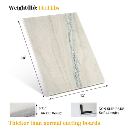 Koville natural stone pastry board in Aquarella