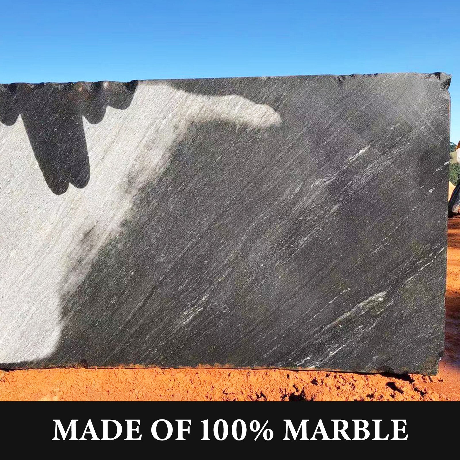 Koville natural stone pastry board in Black Galaxy