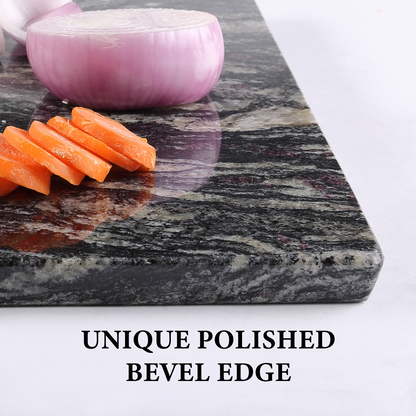 Koville natural stone pastry board in Blue Fantasy