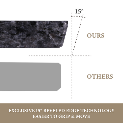 Koville natural stone pastry board in Blue Pearl
