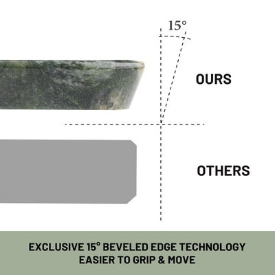 Koville natural stone pastry board in Twister Green