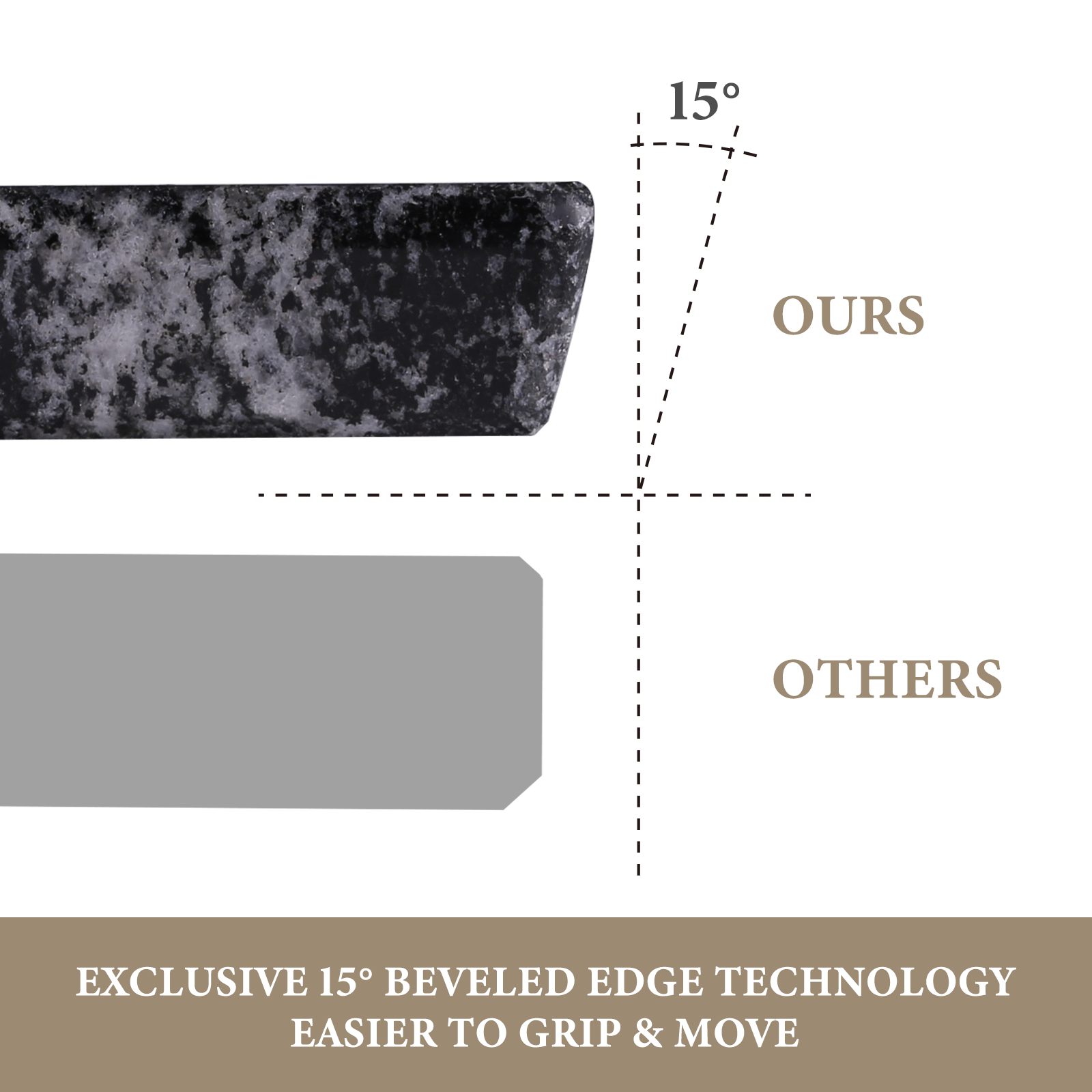 Koville natural stone pastry board in Via Lactea