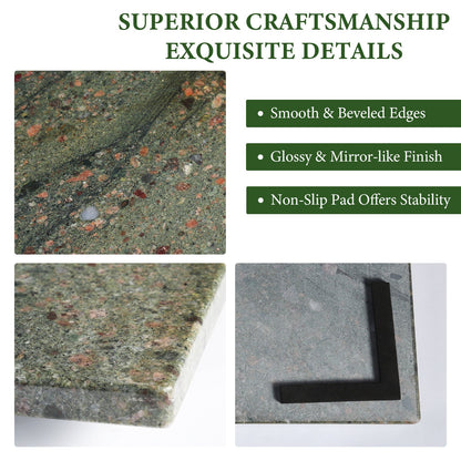 Koville natural stone pastry board in Wild West Green