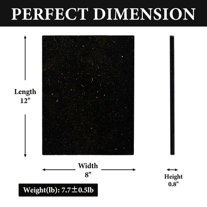 Koville natural stone pastry board in Black Galaxy